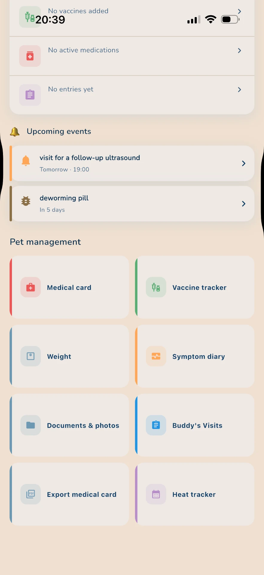 App screen 1